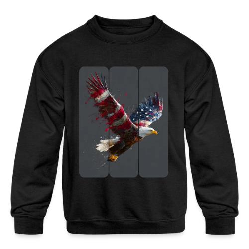 USA: Freedom in Flight - Kids' Crewneck Sweatshirt