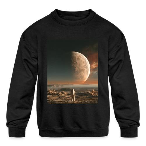 Astronaut on an Alien Moon - Kids' Crewneck Sweatshirt