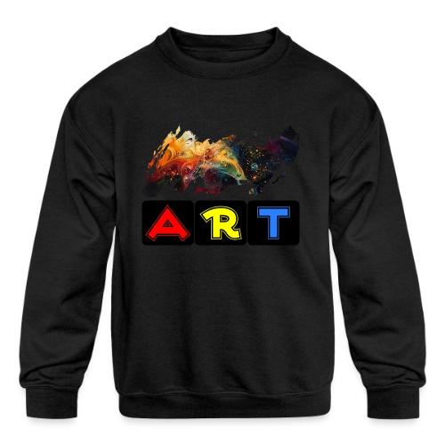 Pulse of Art - Kids' Crewneck Sweatshirt