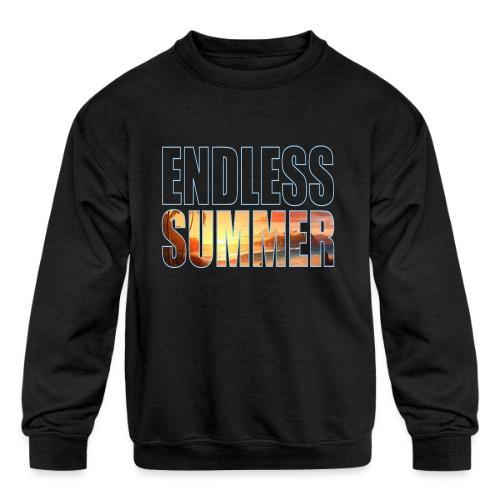 Golden Summer Vibes - Kids' Crewneck Sweatshirt