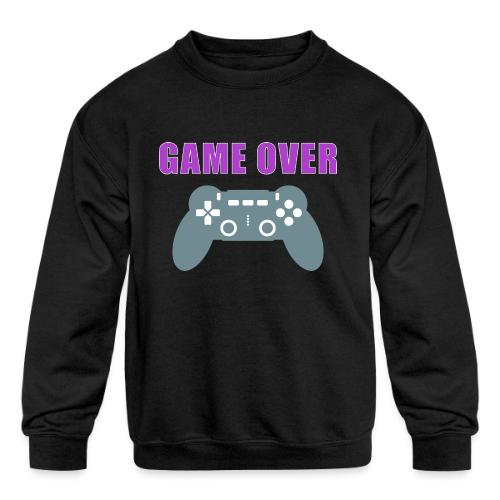 Game Over Gamer Controller Design - Kids' Crewneck Sweatshirt
