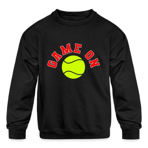 Game On Tennis - Kids' Crewneck Sweatshirt