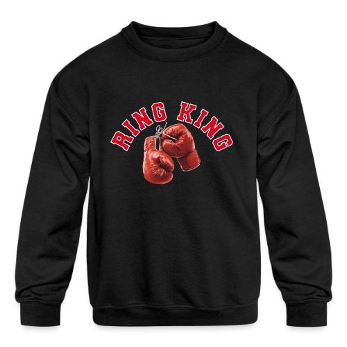 Boxing: Ring King Glory - Kids' Crewneck Sweatshirt