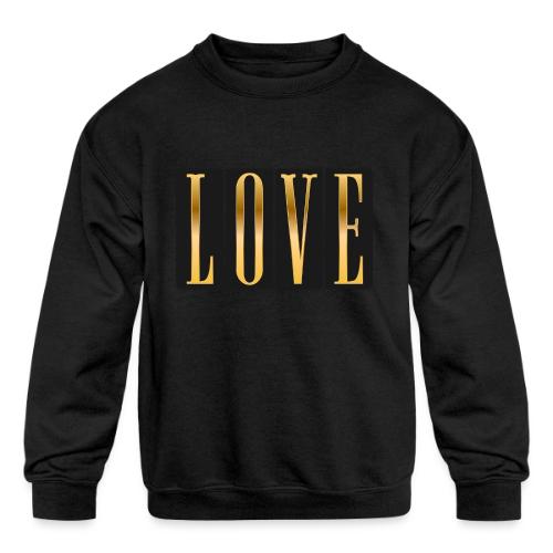 Golden Love - Kids' Crewneck Sweatshirt
