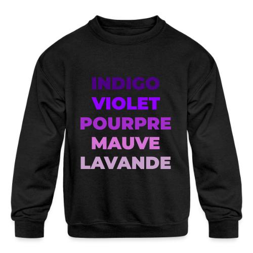 Shades of purple - Kids' Crewneck Sweatshirt