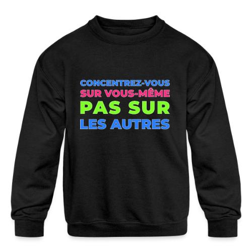 Refocus - Kids' Crewneck Sweatshirt