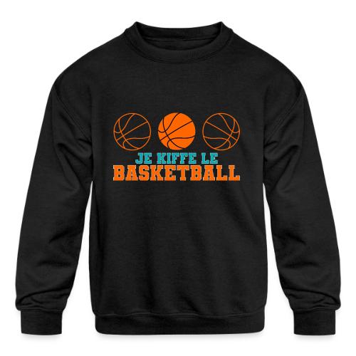 I love basketball - Kids' Crewneck Sweatshirt