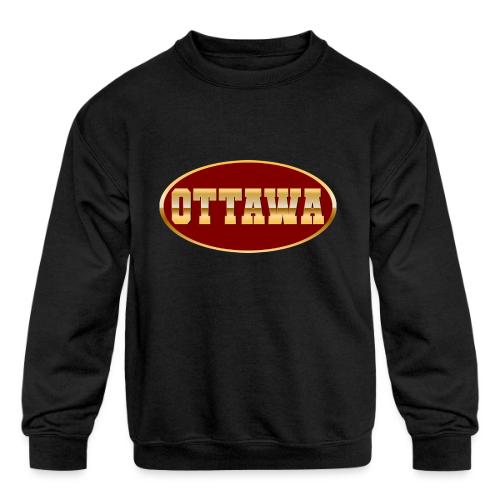 Golden Pulse – Ottawa - Kids' Crewneck Sweatshirt