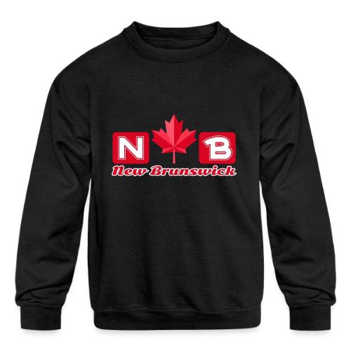 New Brunswick, province of Canada - Kids' Crewneck Sweatshirt