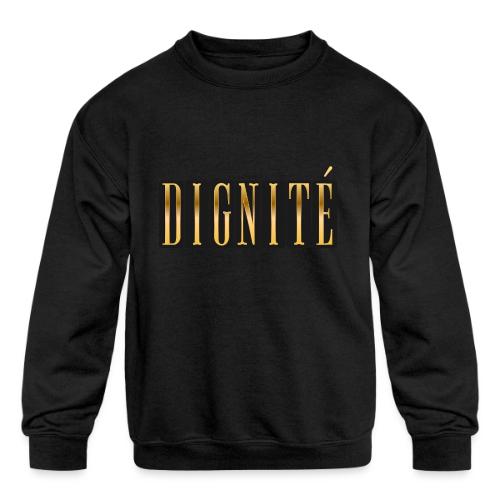 Golden Dignity - Kids' Crewneck Sweatshirt