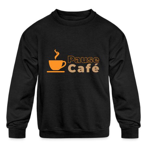 Coffee Break - Kids' Crewneck Sweatshirt