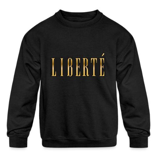 Golden Freedom - Kids' Crewneck Sweatshirt