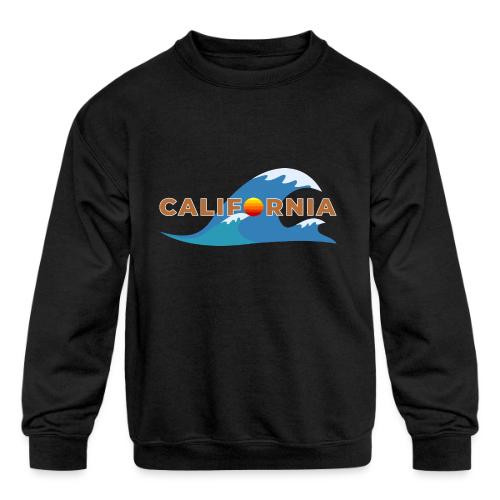Blue Wave California - Kids' Crewneck Sweatshirt