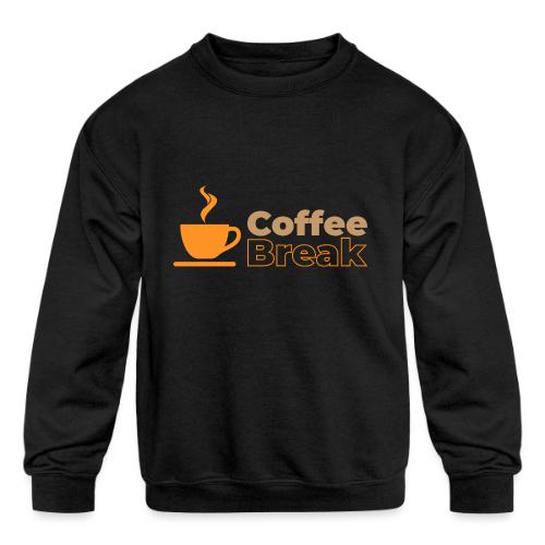 Coffee break - Kids' Crewneck Sweatshirt