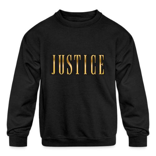 Golden Justice - Kids' Crewneck Sweatshirt