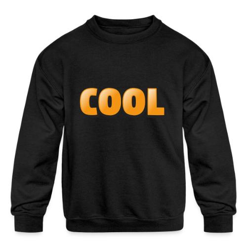 Cool 3D Word Design – Bold Chill Style - Kids' Crewneck Sweatshirt