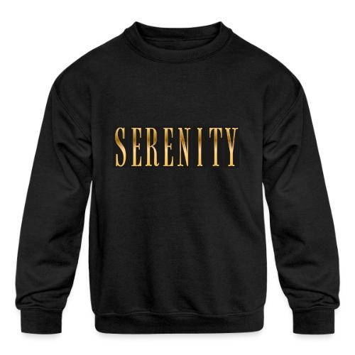 Serenity in Gold - Kids' Crewneck Sweatshirt