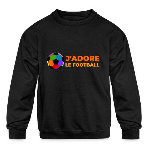 I love football - Kids' Crewneck Sweatshirt