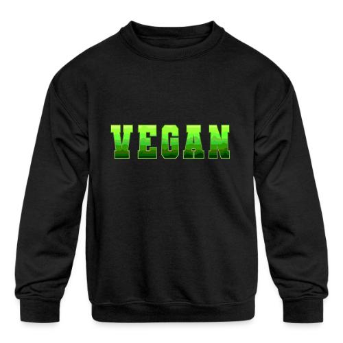 Green Wave Vegan - Kids' Crewneck Sweatshirt
