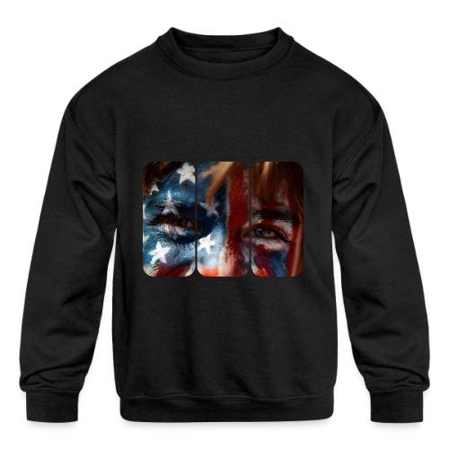 USA: Stars in Their Eyes - Kids' Crewneck Sweatshirt
