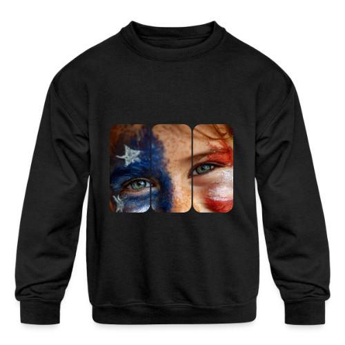 USA: Patriot Gaze - Kids' Crewneck Sweatshirt
