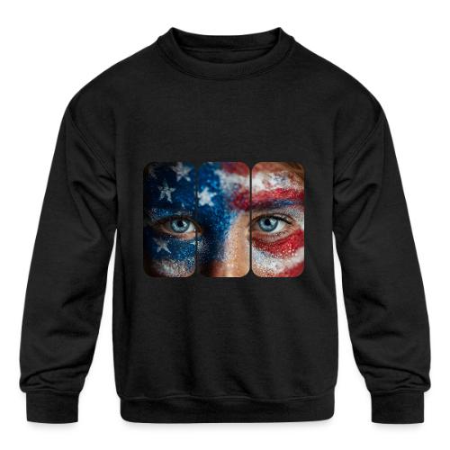 USA: Stars in Her Eyes - Kids' Crewneck Sweatshirt