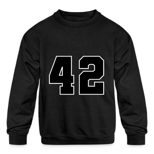 Varsity Number 42 Sports Style - Kids' Crewneck Sweatshirt