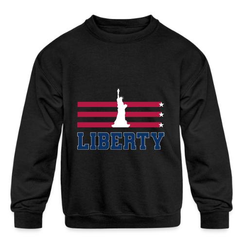 USA: Stars of Liberty - Kids' Crewneck Sweatshirt