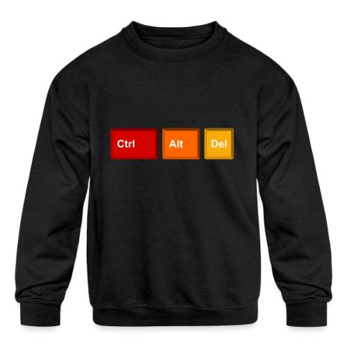 CTRL + ALT + DEL - Kids' Crewneck Sweatshirt