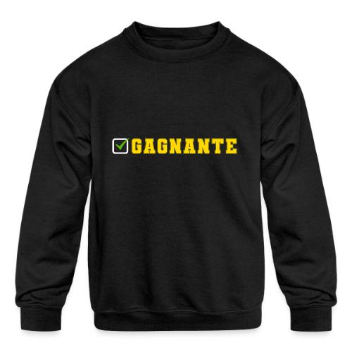 Born Winner - Kids' Crewneck Sweatshirt