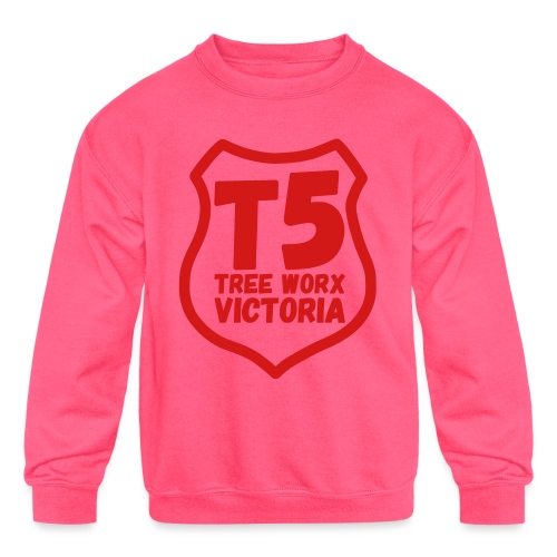 T5 tree worx - shield - Kids' Crewneck Sweatshirt