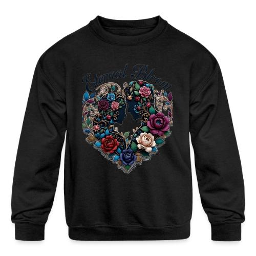 Eternal Bloom Embrace T-Shirt - Kids' Crewneck Sweatshirt