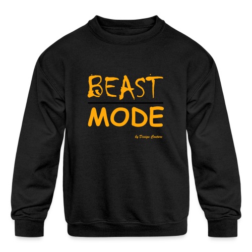 MODE, BEAST-ORANGE - Kids' Crewneck Sweatshirt