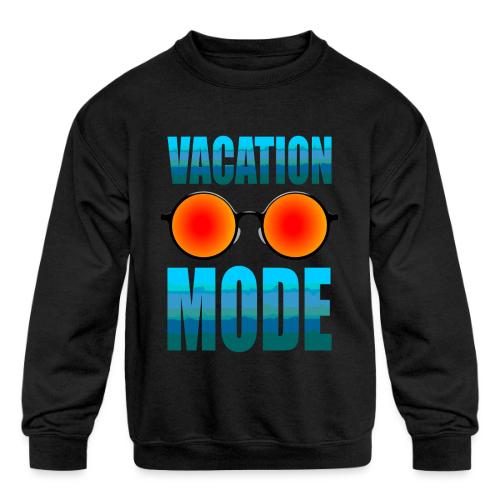 Vacation mode: Ocean Vibes On - Kids' Crewneck Sweatshirt