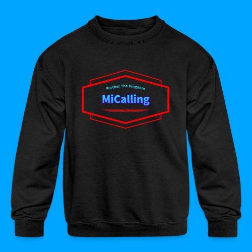 Full Transparent MiCalling Logo - Kids' Crewneck Sweatshirt