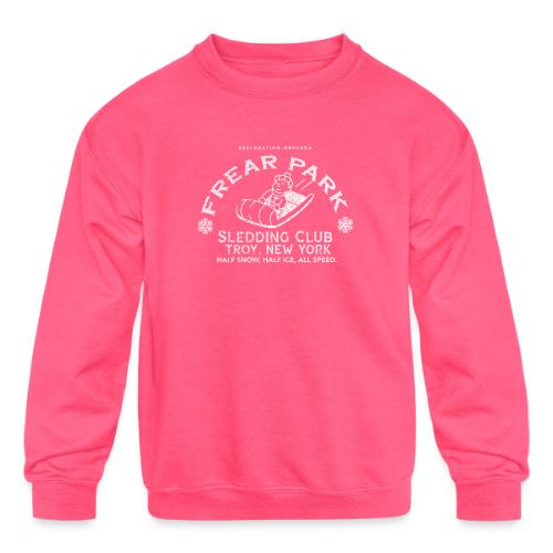 RO Frear Park Sledding Club Distressed Light - Kids' Crewneck Sweatshirt