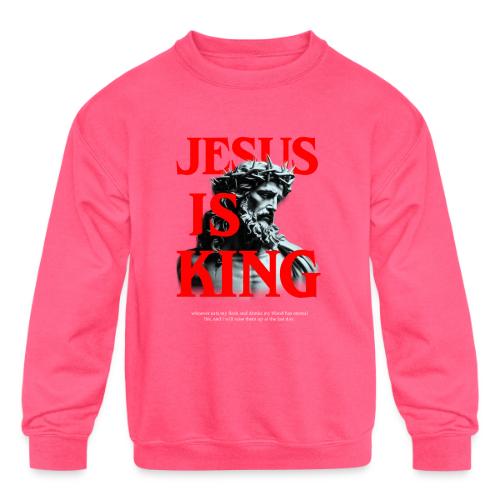 Jesus is King - Kids' Crewneck Sweatshirt