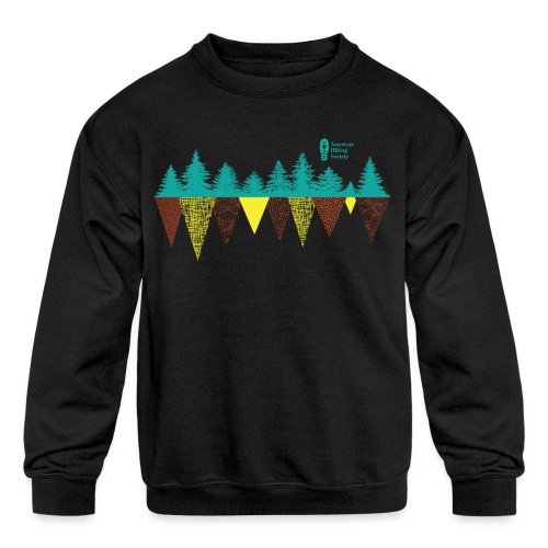 Treeline Geometry - Kids' Crewneck Sweatshirt