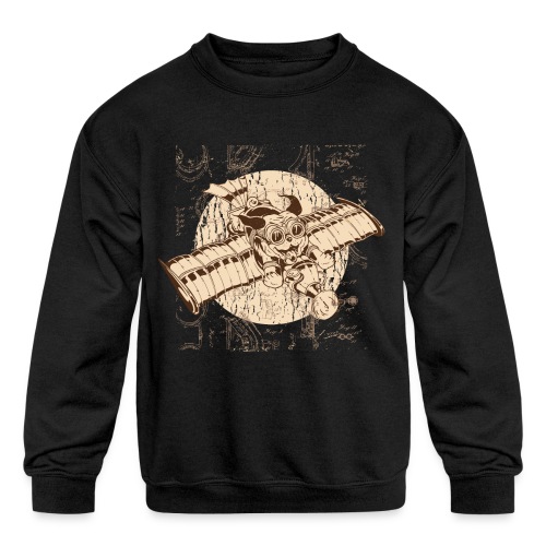 Pug Steampunk - Kids' Crewneck Sweatshirt