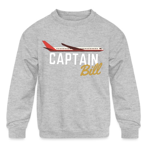 Captain Bill Avaition products - Kids' Crewneck Sweatshirt