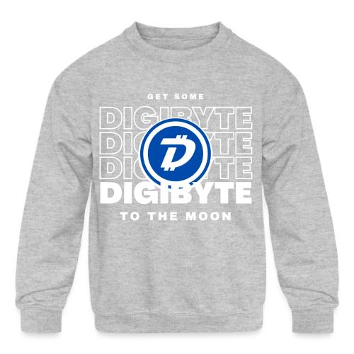 Digibyte. More secure, faster, forward thinking - Kids' Crewneck Sweatshirt