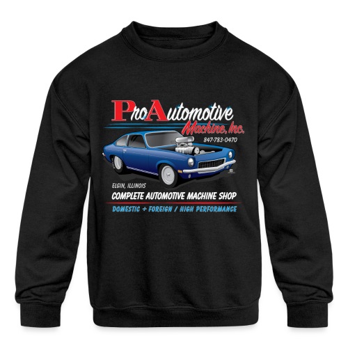 ProAutoTeeDesign062317fin - Kids' Crewneck Sweatshirt