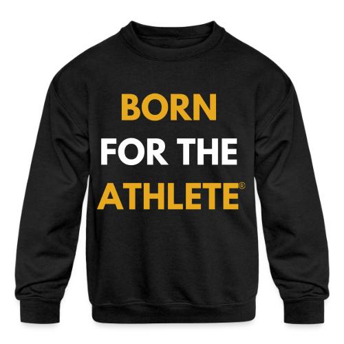 Born for the Athlete, Yellow/White - Kids' Crewneck Sweatshirt