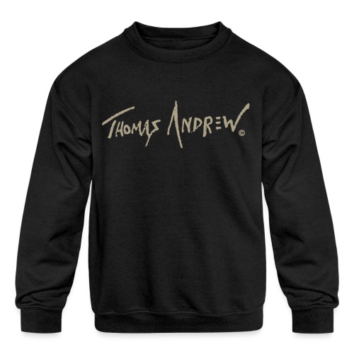 Thomas Andrew Signature_d - Kids' Crewneck Sweatshirt