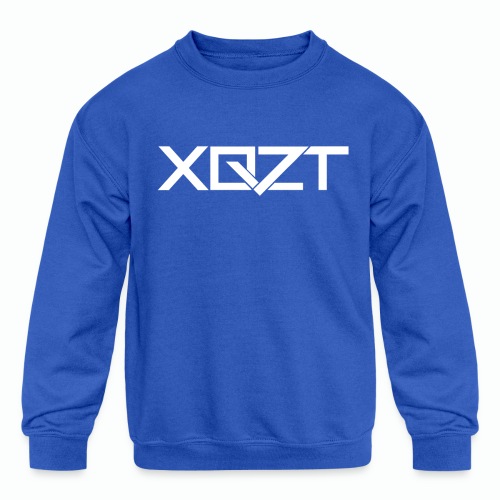 xqzt logotee white png - Kids' Crewneck Sweatshirt