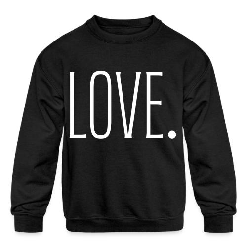 Smoon City_Just Text 6 Love Thin White - Kids' Crewneck Sweatshirt