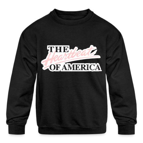 The Heartbeat of America - Kids' Crewneck Sweatshirt