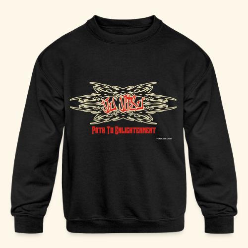 JiuJitsuPathToEnligt_wbTD - Kids' Crewneck Sweatshirt