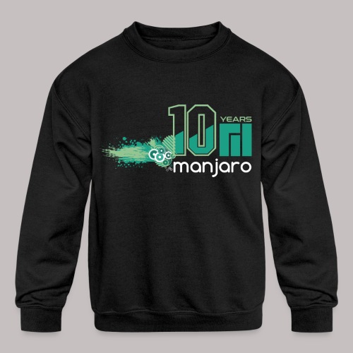Manjaro 10 years splash v2 - Kids' Crewneck Sweatshirt