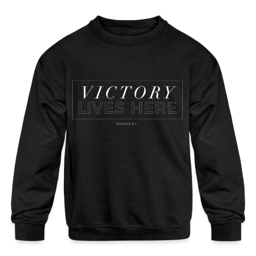 victory shirt 2019 white - Kids' Crewneck Sweatshirt